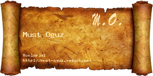 Must Oguz névjegykártya